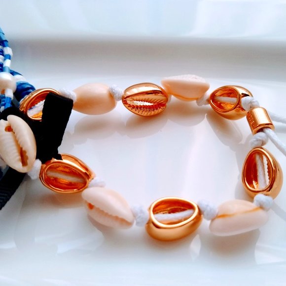 J CREW Seaside bracelet Set in Bright Ocean Blue - Picture 3 of 11